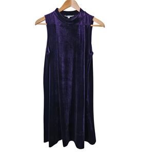 Annalee + Hope Velvet Sleeveless Dress, Size L Purple Y2K Whimsygoth Fairy
